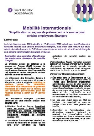 Mobilité internationale