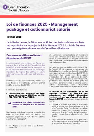 Management package et actionnariat salarié