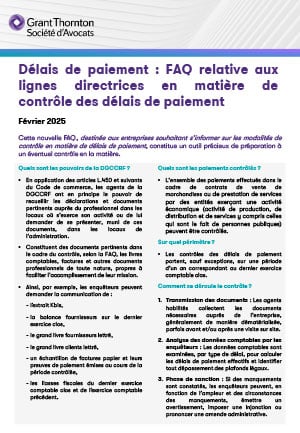 Délais de paiement