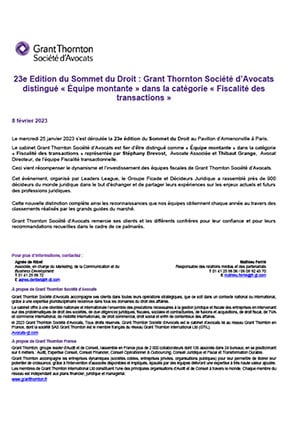 23e Edition du Sommet du Droit